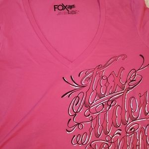 Fox Rider Pink Tee large